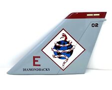 VF-102 Diamondbacks F-14 Tail Flash, Mahogany picture