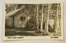 Vintage RPPC Postcard, Wolf Lake Resort, Ely Minnesota, Unposted picture