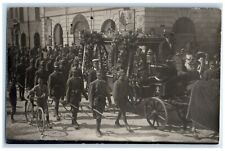 c1910's Italian Military Parade WWI Italy RPPC Photo Unposted Antique Postcard picture