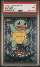 PSA 9 SQUIRTLE #7 FOIL TOPPS CHROME POKEMON T.V. ENGLISH 2000 picture