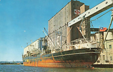 Duluth Minnesota, Van Yung Chinese Ship Superior Harbor Grain Tower VTG Postcard picture