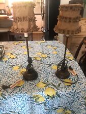vintage table  Candle Stick lamps pair picture