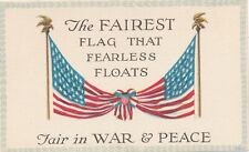 The Fairest Flag That Fearless Floats Patriotic Postcard picture