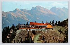 c1950s~Banff National Park~Sulphur Mt. Tea House~Gondola~Alberta~VTG Postcard picture