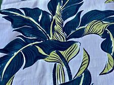 BIRDS of PARADISE 30's Art Deco Miami Beach Bedspread Barkcloth Vintage Fabric picture