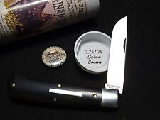 GEC Great Eastern Cutlery #72 Tidioute Plainsman 725124 Gabon Ebony Wood Knife picture
