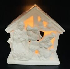 Partylite Nativity Scene Votive Candle Holder Display Christmas Bisque Bis899 Lf picture