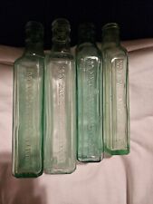 Lot 4 Vintage Chattanooga Tenn Medicine Co  McElree's Cardui  Green/clear Bottle picture