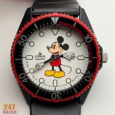 Vintage Lorus Walt Disney Mickey Watch Y481-1210 White Dial Works Great picture