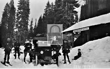 Winter Snow Scene Post Office Shaver Lake California CA Reprint Postcard picture