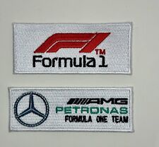 2 Pack Ultimate F1  MERCEDES 2Patch combo  FORMULA ONE F1 RACING Iron on PATCHES picture