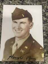HARRY PFANZ 87TH INFANTRY DIVISION BATTLE OF THE BULGE VETERAN RARE SIGNED PHOTO picture