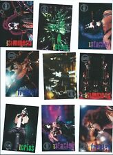 KISS -- 1998 Complete 9 card Box topper set -- Back of cards forms poster picture