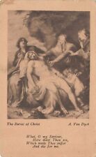 Postcard The Burial of Christ A. Van Dyck Scripture Fine Art picture