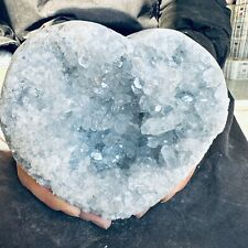 6.82LB Natural Beautiful Blue Celestite Crystal Geode Cave Mineral Specim 3100g picture