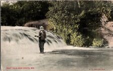 Vintage Postcard Trout Falls Sparta WI Wisconsin 1910                      I-495 picture
