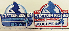 2019 Scouts BSA Western Region Planning Conference Patch Pair (2) - Scout Me In picture
