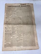 Providence Gazette December 14, 1820 Vol LVI No. 3021 (Vol 1 No. 100) Newspaper picture