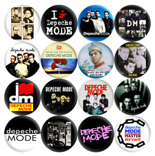 DEPECHE MODE 1.5”  Pinback Buttons 80’s New Wave Synth Pop Rock Music, 16 Pins picture