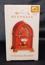 Hallmark Keepsake Magic Ornament A Christmas Broadcast Vintage Radio 2006 picture