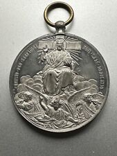 French Silver Religious Medal dated 1800 MDCCCC -Christo Deo Servatory picture