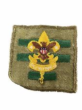 1950's Senior Patrol Leader checkered gauze back BSA Position Patch picture