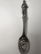 1980 Franklin Mint Shepherdess And Chimney Sweep Pewter Fairy Tale Spoon picture