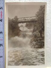 Postcard Vintage/Old Picture of A Bridge & Rapids RPPC picture