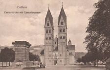 Vtg Postcard Castorkirche mit Castorbrunnen Coblenz, DE Posted 1909 DB picture