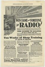 Coyne Electrical School Win Fame and Fortune in Radio Chicago 1932 Vintage Ad  picture