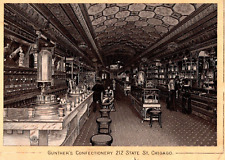 1880's Trade Card Interior Artwork Gunther's Confectionery State St Chicago ILL picture