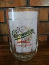 Rare Staropramen Zalazeno Smichov 0.5L Handled 14 Sided Czech Beer Stein Mug picture