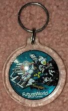 Vintage Future World Epcot Center Keychain Acrylic Bright Colors picture