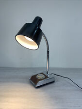 Vintage 1970's Mobilite Dimmable Desk Lamp Gooseneck Woodgrain MCM picture