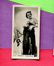 1939 CARRERAS CIGARETTES FILM & STAGE BEAUTIES #9 CONNIE CONSTANT TOBACCO CARD picture