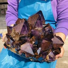 16.5KG Natural Amethyst Cluster Purple Quartz Crystal Rare Mineral Specimen 1021 picture