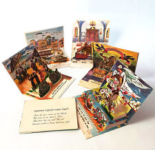 Vintage 6 Israel 1960's ShanaTova 3D pop up card Happy New Year greeting cards picture