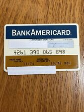 VTG BankAmericard Credit Card Exp 10/75 Signed Card Philadelphia National Bank picture