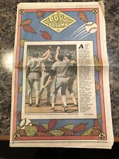 1986 Boston Red Sox Baseball Newspaper.  World Series picture