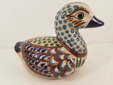 Tonala Mexico Folk Art Bird Mexican Pottery Artist Signed  picture
