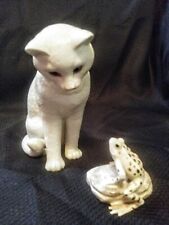 Lenox Classic Collection Porcelain Cat Curious and Cautious Box and COA Repaired picture