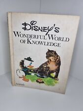 Walt Disney's The Wonderful World of Knowledge Book  Animals Vintage - Good Cond picture