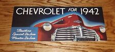 1942 Chevrolet Full Line Sales Brochure 42 Chevy Fleetline Special De Luxe picture