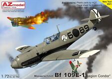 AZmodel AZ Model 1/72 Luftwaffe Messerschmitt Bf109E-1 Condor Corps Plastic Mode picture