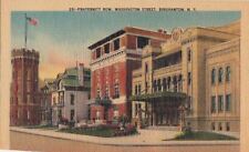 Postcard Fraternity Row Washington Street Binghamton NY  picture