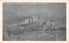 CANADIAN PACIFIC SHIP EMPRESS OF IRELAND 1914 SINKING, ARTIST IMAGE picture