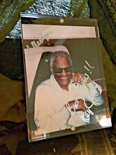 Mr. RAY CHARLEs PICTURE IN LUCITE FRAME MAGNETIC CLOSURE 5X7 DESK STANDUP picture