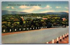 Greenfield MA Massachusetts Postcard French King Bridge Roadway Franklin County picture