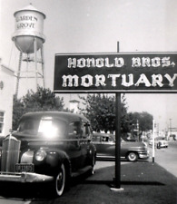 1950'S ERA GARDEN GROVE, CA HONOLD BROS MORTUARY OCCUPATIONAL TOWER PHOTO F2 picture