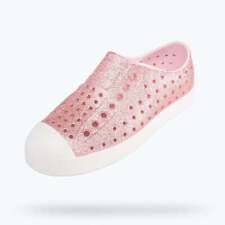Native Kids Jefferson BLING Sandals Shoes - Milk Pink Bling / Shell White picture